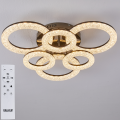 Lampa sufitowa KRYSZTAŁOWA Żyrandol plafon LED SX212-6BK