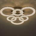 Lampa sufitowa KRYSZTAŁOWA Żyrandol plafon LED SX212-6BK