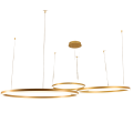 Lampa sufitowa zlota wisząca ŻYRANDOL LED MD800-3GD