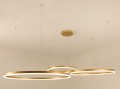Lampa sufitowa zlota wisząca ŻYRANDOL LED MD800-3GD