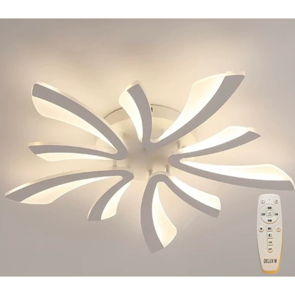 Lampa sufitowa biała ŻYRANDOL LED Y115-5WH