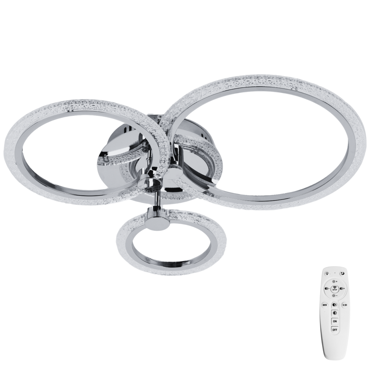 Lampa sufitowa biała ŻYRANDOL LED QW119-3CH 
