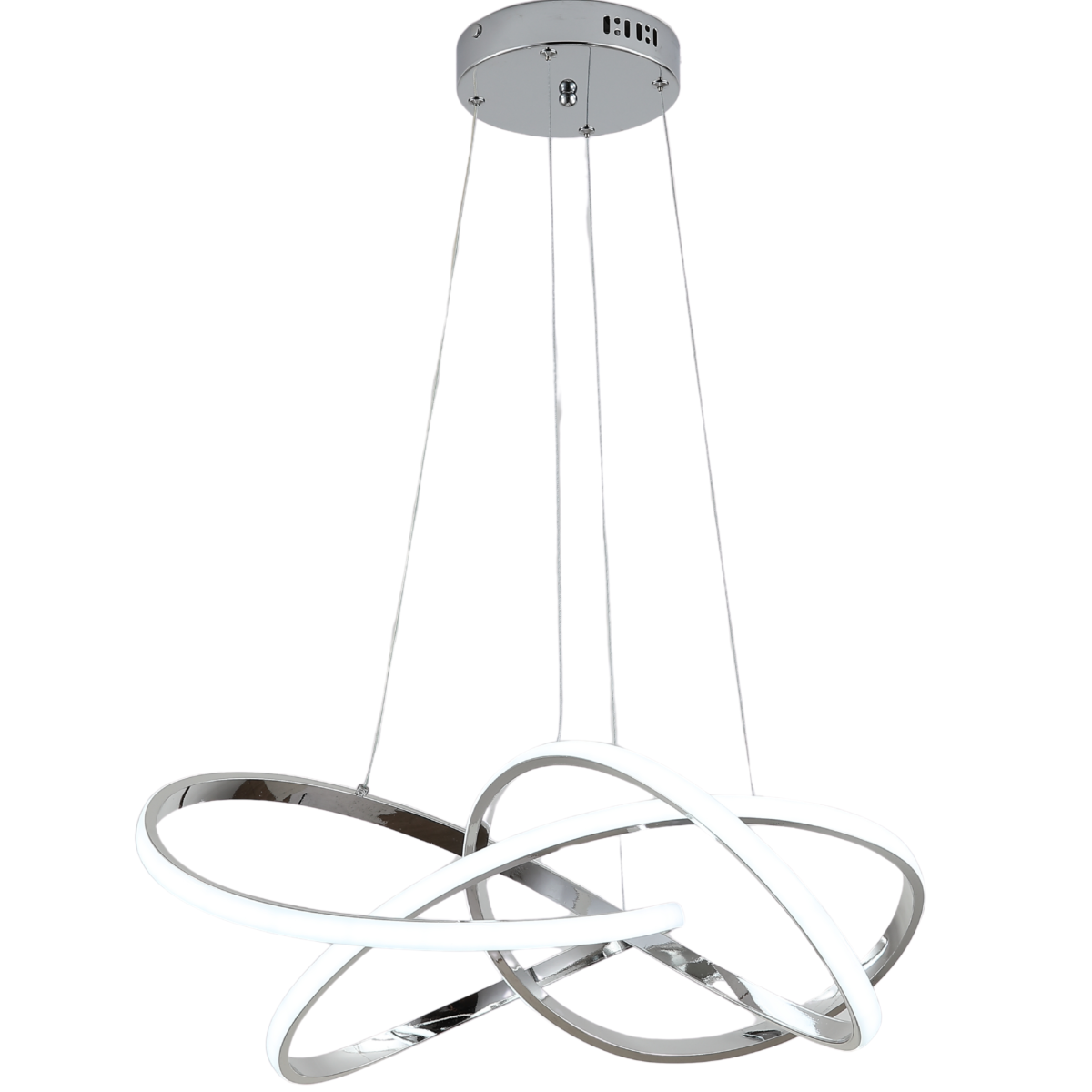 Lampa sufitowa wisząca chrom ŻYRANDOL LED SX-D460CH