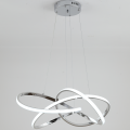 Lampa sufitowa wisząca chrom ŻYRANDOL LED SX-D460CH