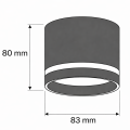 Oprawa sufitowa tuba GX53 zlota MT531GD