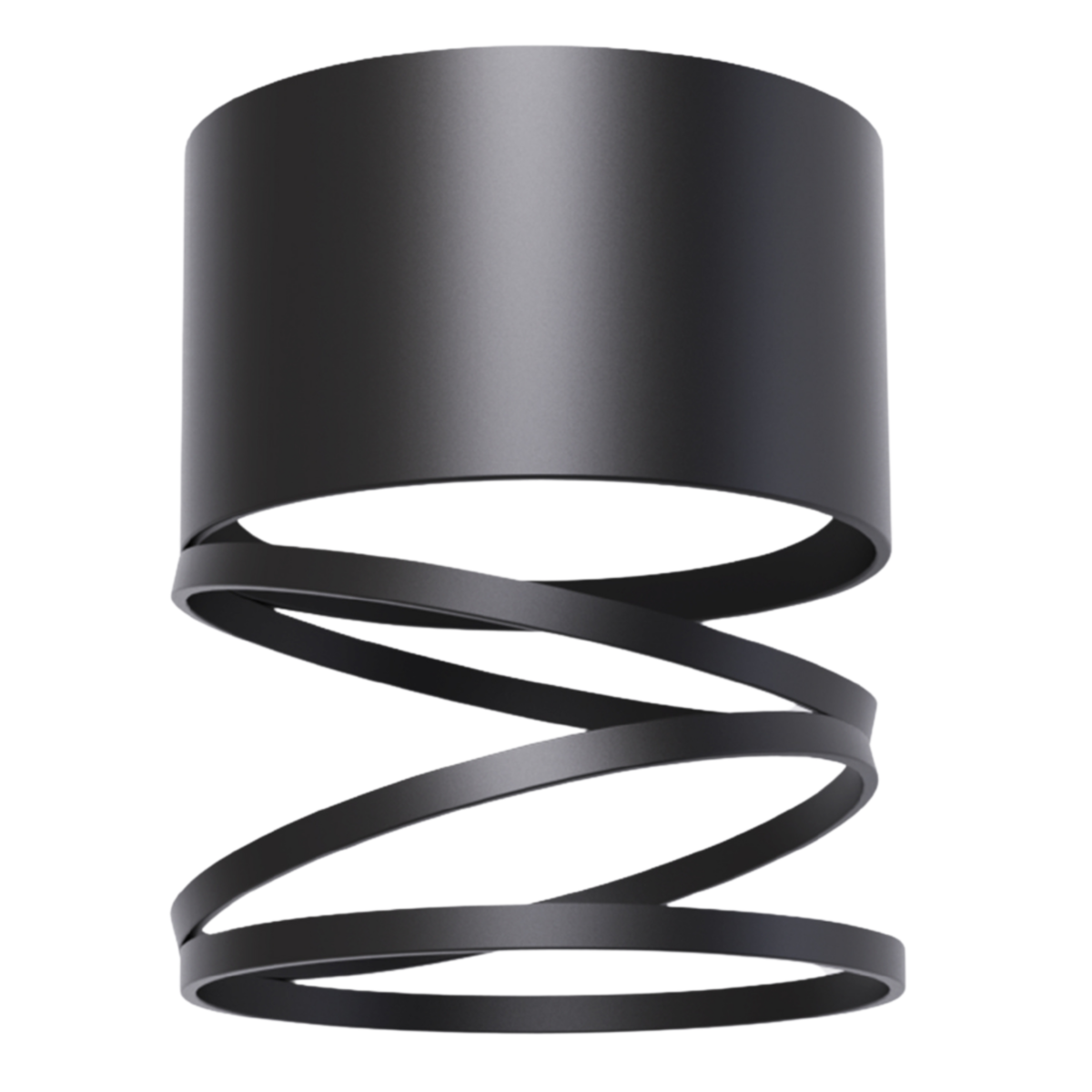 Oprawa sufitowa tuba GX53 czarna GX853BK