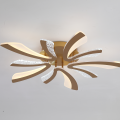 Lampa sufitowa zlota ŻYRANDOL LED Y115-5GD