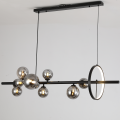 Lampa sufitowa WISZĄCA kule czarna K-7-750BK