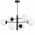 Lampa sufitowa ŻYRANDOL kule czarna K-6-318BK