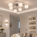 LAMPA SUFITOWA ŻYRANDOL KULE chrom K-6-805CH