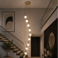 Lampa sufitowa WISZĄCA kule złota K-10-999C