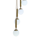 Lampa sufitowa WISZĄCA kule złota K-10-999C