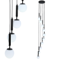 Lampa sufitowa WISZĄCA kule czarna K-10-999BK