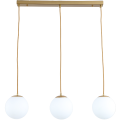 Lampa sufitowa WISZĄCA kule złota K-3-140C