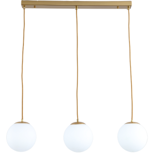 Lampa sufitowa WISZĄCA kule złota K-3-140C