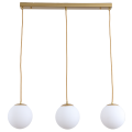 Lampa sufitowa WISZĄCA kule złota K-3-140C