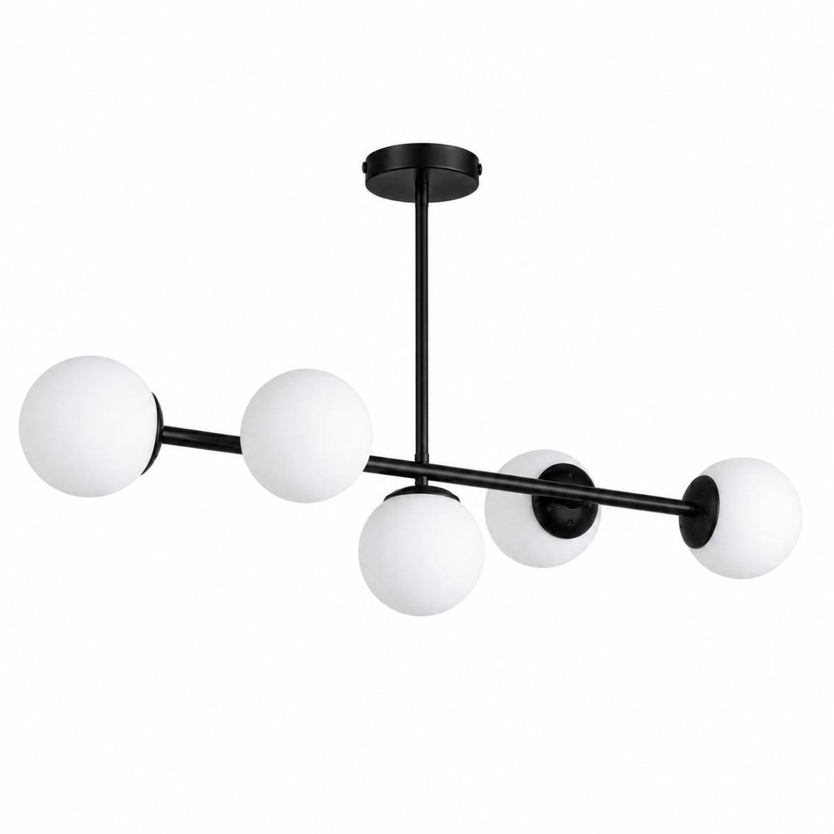 LAMPA SUFITOWA ŻYRANDOL KULE czarna K-5-464BK