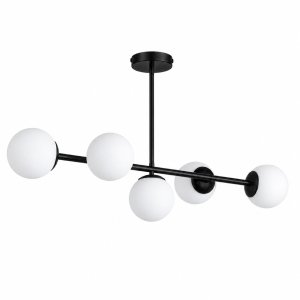 LAMPA SUFITOWA ŻYRANDOL KULE czarna K-5-464BK