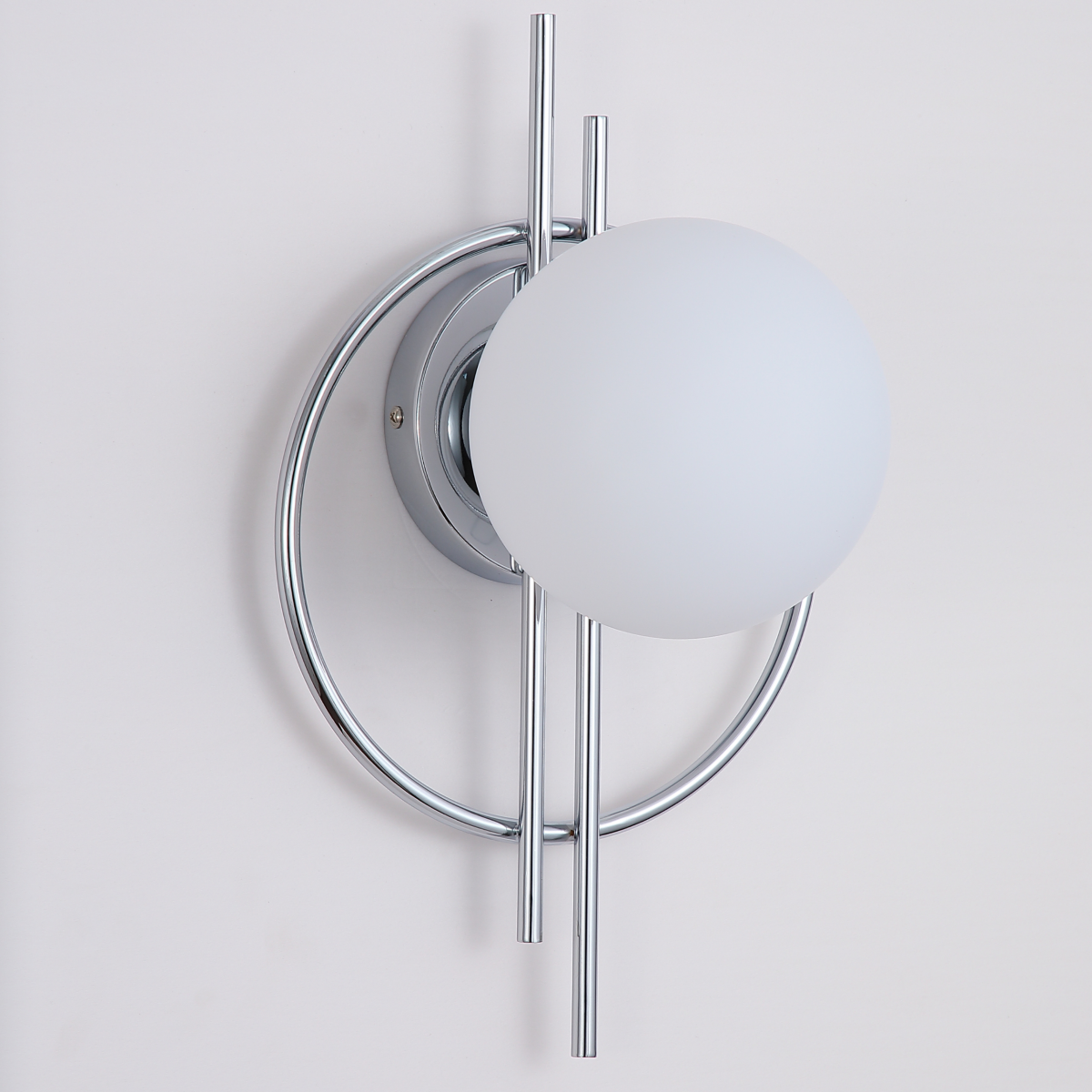 LAMPA nowoczesna ścienna kinkiet kule chrom K-1-002CH