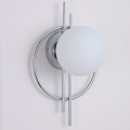 LAMPA nowoczesna ścienna kinkiet kule chrom K-1-002CH