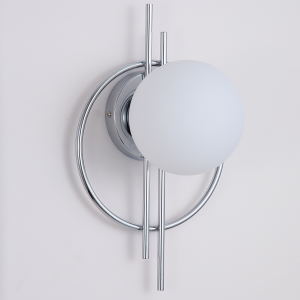 LAMPA nowoczesna ścienna kinkiet kule chrom K-1-002CH