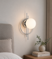 LAMPA nowoczesna ścienna kinkiet kule chrom K-1-002CH