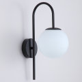 LAMPA nowoczesna ścienna kinkiet kule czarny K-1-001BK