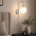 LAMPA nowoczesna ścienna kinkiet kule chrom K-1-001CH