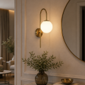 LAMPA nowoczesna ścienna kinkiet kule zlota K-1-001C
