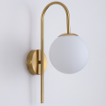 LAMPA nowoczesna ścienna kinkiet kule zlota K-1-001C
