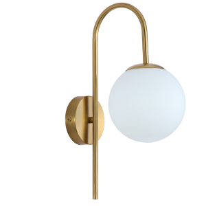 LAMPA nowoczesna ścienna kinkiet kule zlota K-1-001C