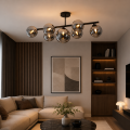 Lampa sufitowa plafon kule czarna K-7-521BK
