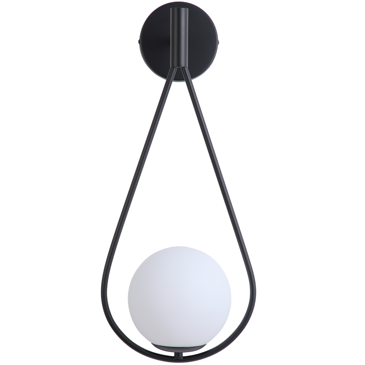 Lampa nowoczesna ścienna kinkiet czarna kule K-1-0546BK