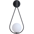 Lampa nowoczesna ścienna kinkiet czarna kule K-1-0546BK