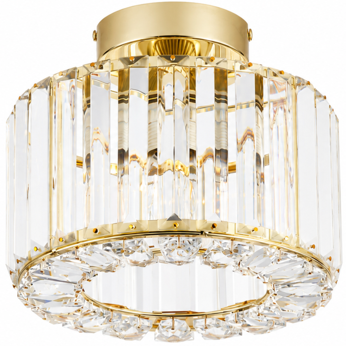 Lampa sufitowa KRYSZTAŁOWA plafon Y878GD