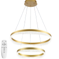 Lampa sufitowa wisząca 2 ringi LED MD570-2BG