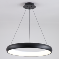 Lampa sufitowa wisząca ring czarna LED MD676BK