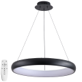 Lampa sufitowa wisząca ring czarna LED MD676BK
