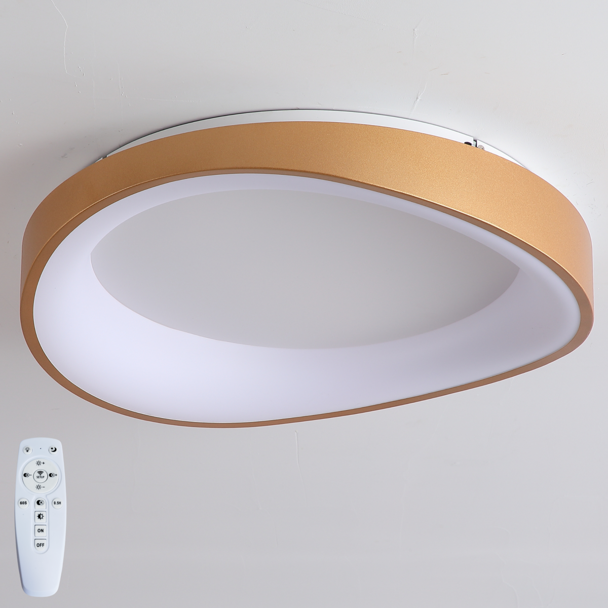 Lampa sufitowa złota ŻYRANDOL LED D520PG