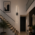 LAMPA nowoczesna ścienna kinkiet LED 3000K 80cm czarny 
