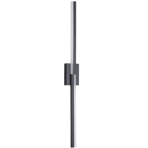 LAMPA nowoczesna ścienna kinkiet LED 3000K 80cm czarny 