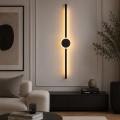 LAMPA nowoczesna ścienna kinkiet LED  czarny MS114BK