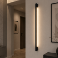 LAMPA nowoczesna ścienna kinkiet LED czarny MS117BK