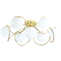 LAMPA SUFITOWA ŻYRANDOL KULE złota K-7-344GD