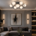 LAMPA SUFITOWA ŻYRANDOL KULE K-7-344GR