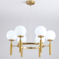 LAMPA WISZĄCA SUFITOWA ŻYRANDOL KULE złota K-6-231C