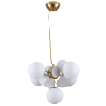 LAMPA SUFITOWA ŻYRANDOL KULE złota K-5-022C
