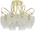Żyrandol kryształowy lampa złota K-8-340GD