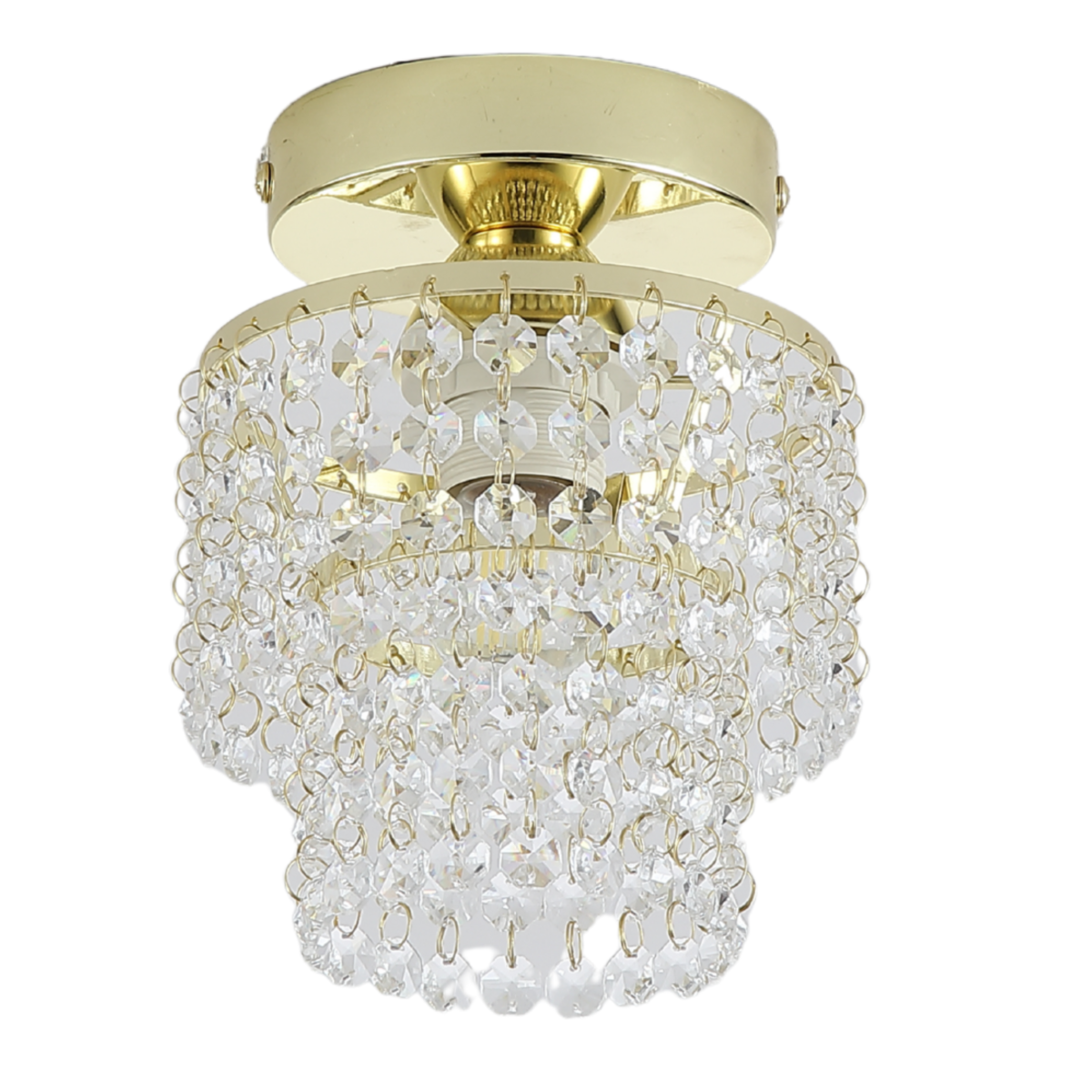 Lampa sufitowa KRYSZTAŁOWA plafon K-1-441GD