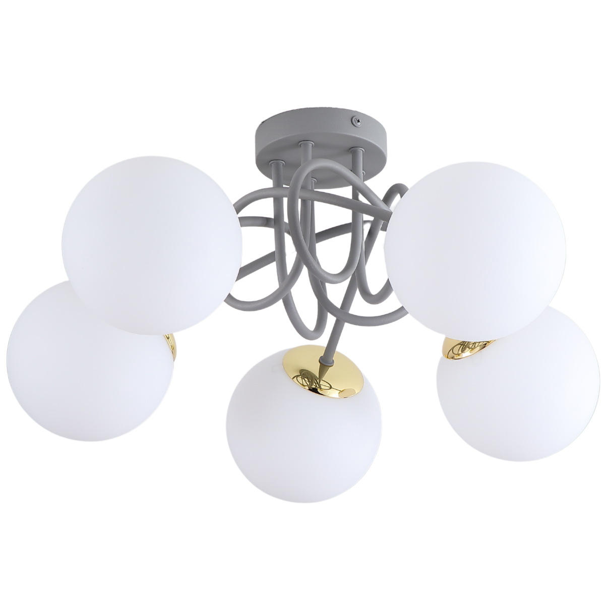 LAMPA SUFITOWA ŻYRANDOL KULE K-5-350GR
